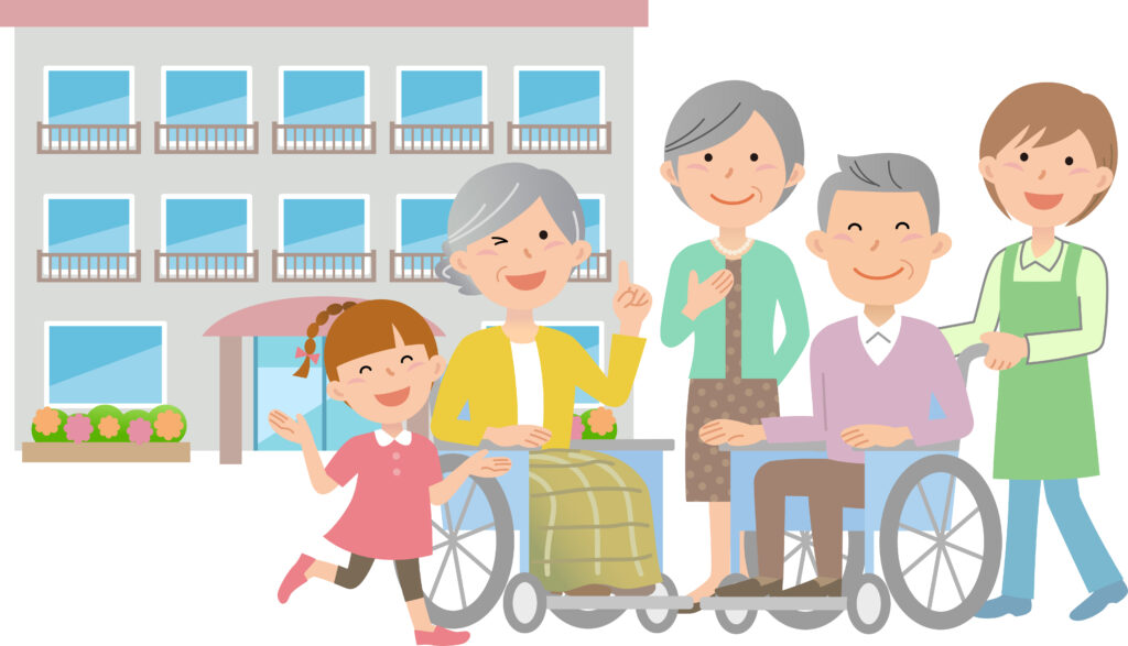 介護施設と家族と高齢者