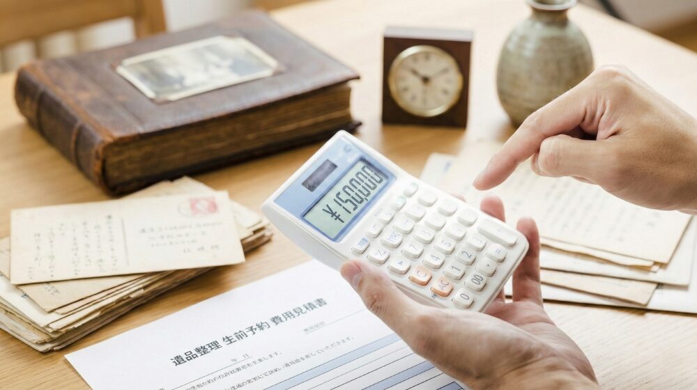 遺品整理の生前予約にかかる費用