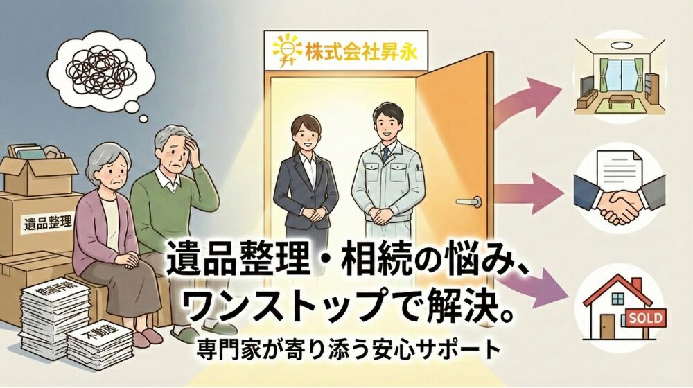 株式会社昇永の遺品整理相続サポート
